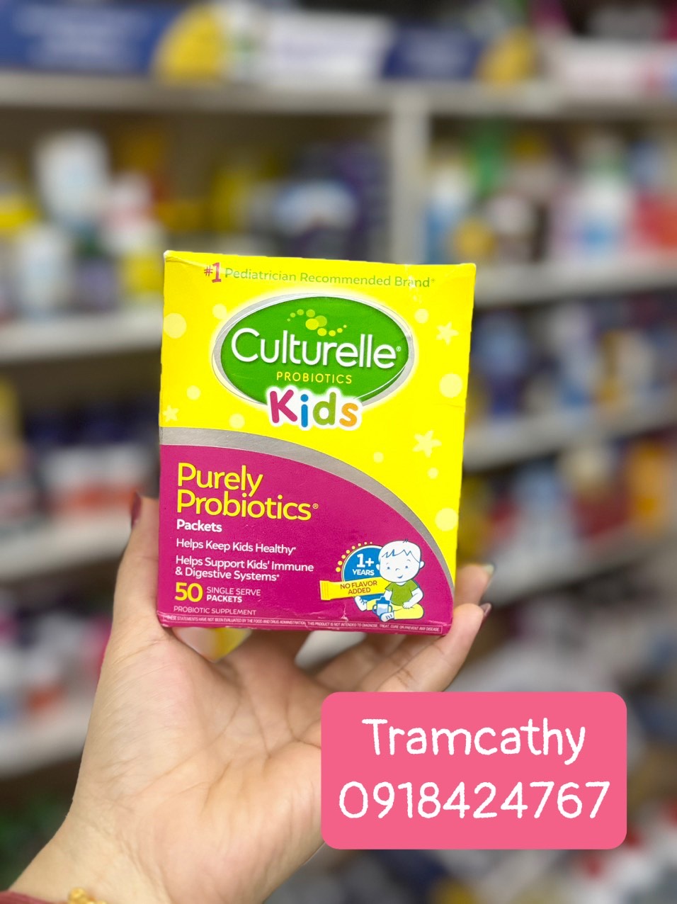 Men tiêu hóa Culturelle Kids Purely Probiotics  50 gói cho trẻ em 