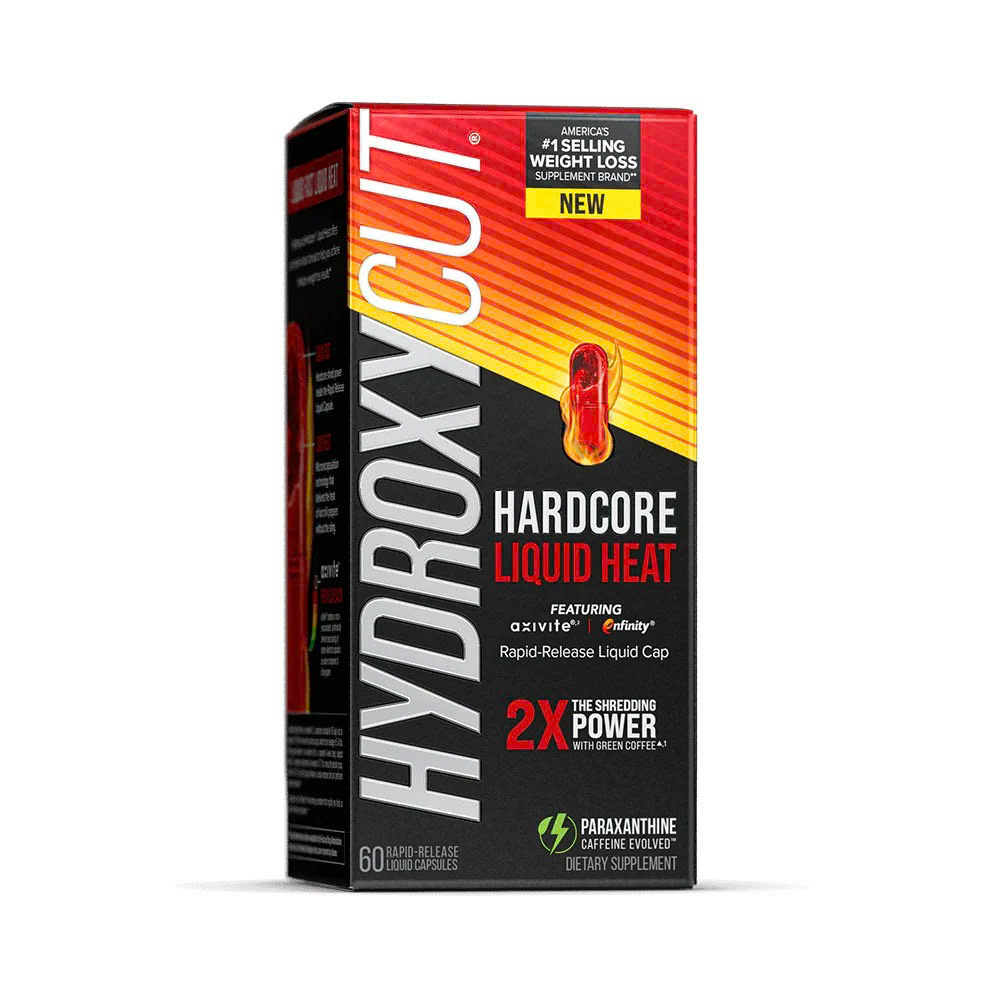 60 viên Hydroxycut Hardcore Liquid Heat – Viên uống hỗ trợ giảm cân và tăng sinh nhiệt đốt mỡ