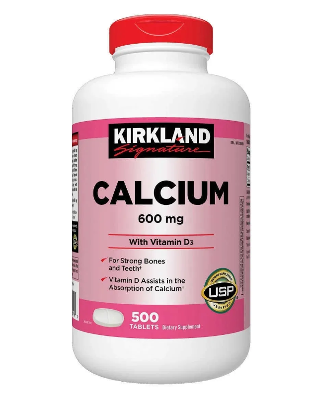 500 Viên Kirkland Calcium 600mg With Vitamin D3 – 500 viên | Bổ sung Canxi giúp xương chắc khỏe