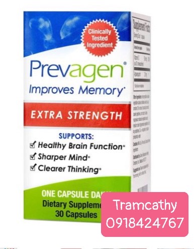 Viên uống hỗ trợ trí nhớ bổ não Prevagen Improves Memory Extra Strength 30 Capsulesie·