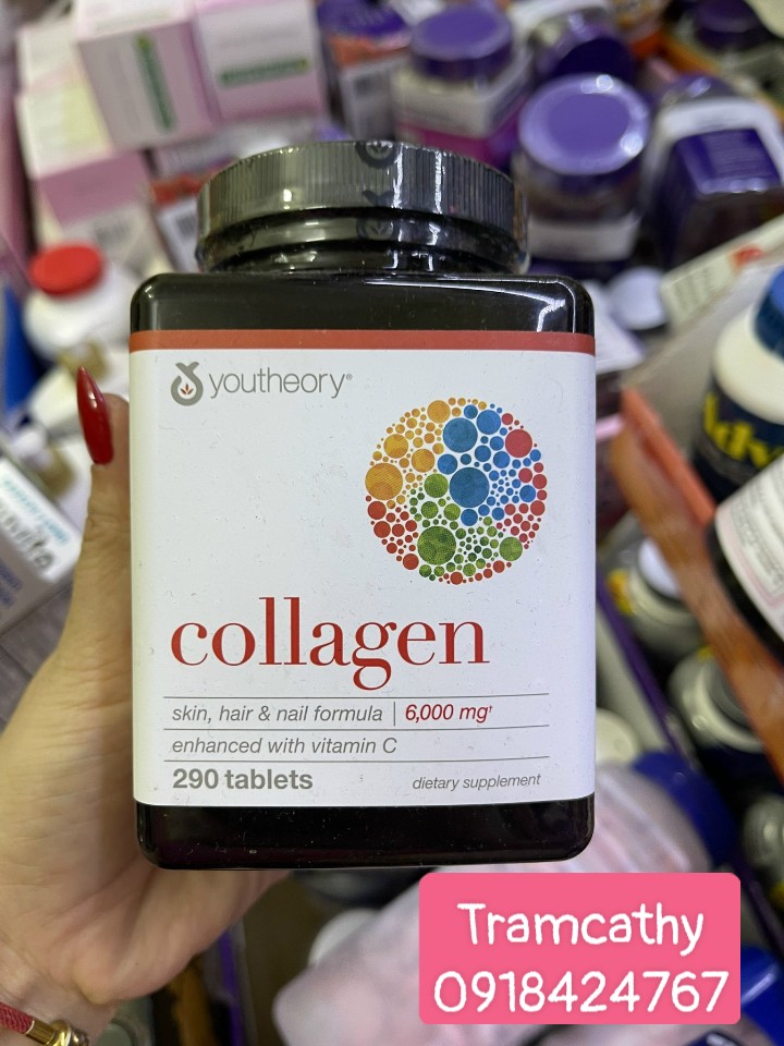Viên Uống Youtheory Collagen 6000mg 290 Viên
