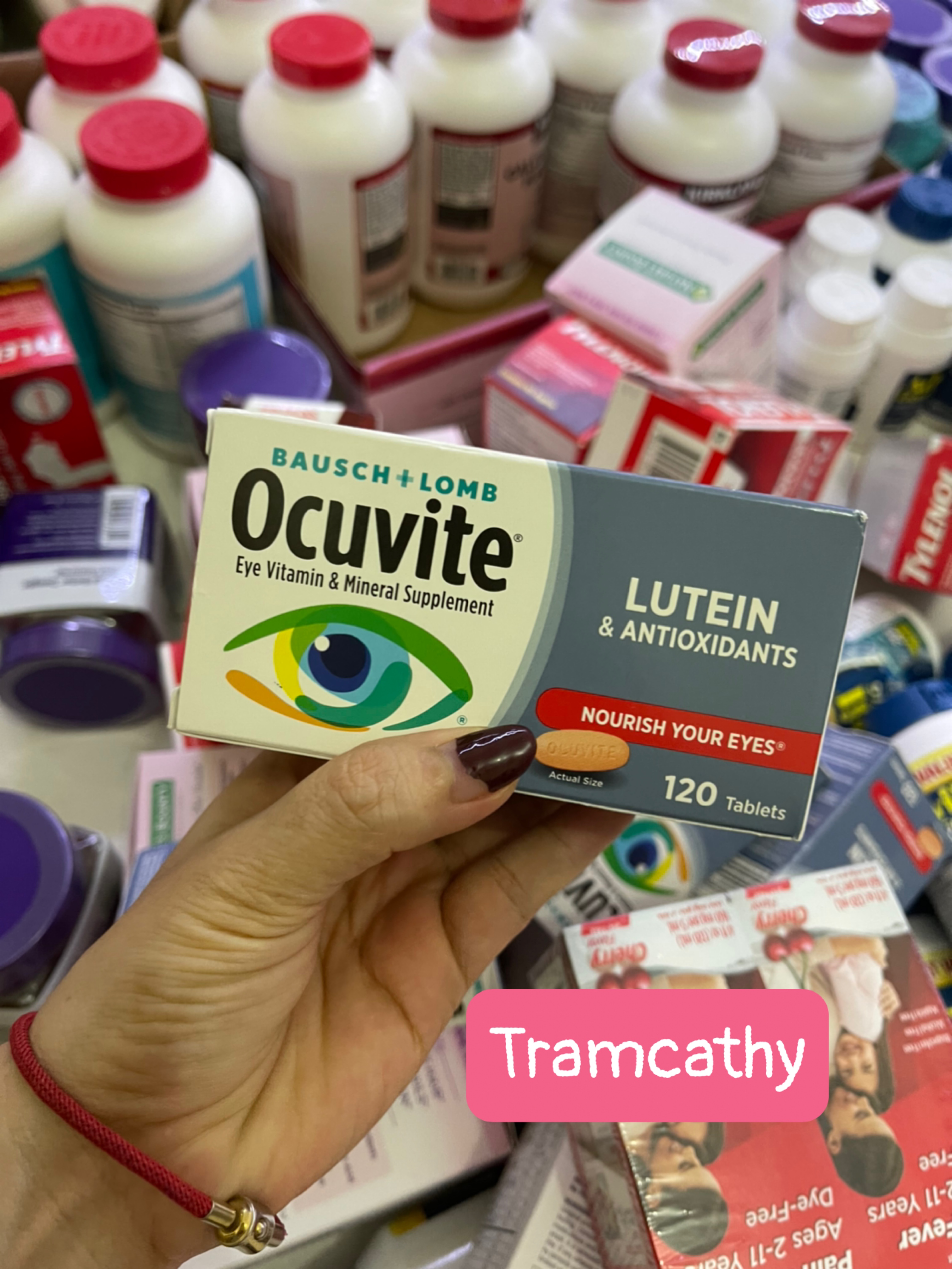 Viên uống bổ mắt Ocuvite Eye Vitamin & Mineral with Lutein 120 viên