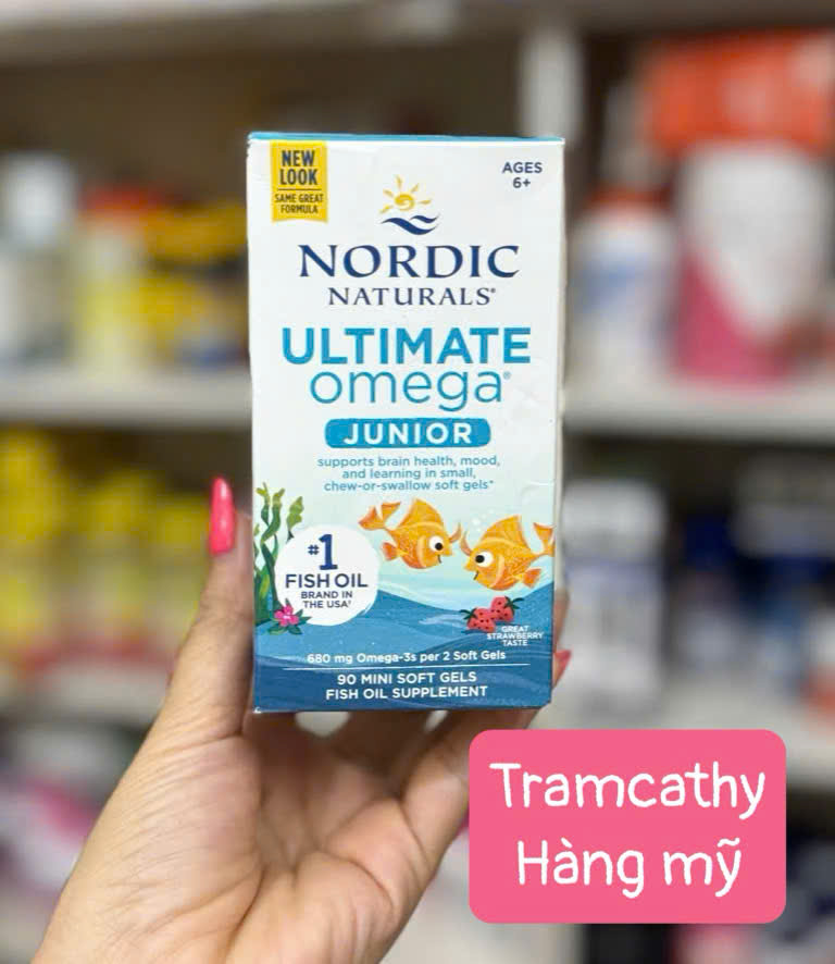 Nordic Naturals Ultimate Omega Junior: Viên dầu cá tốt cho sự phát triển trí não và sức khỏe cho trẻ