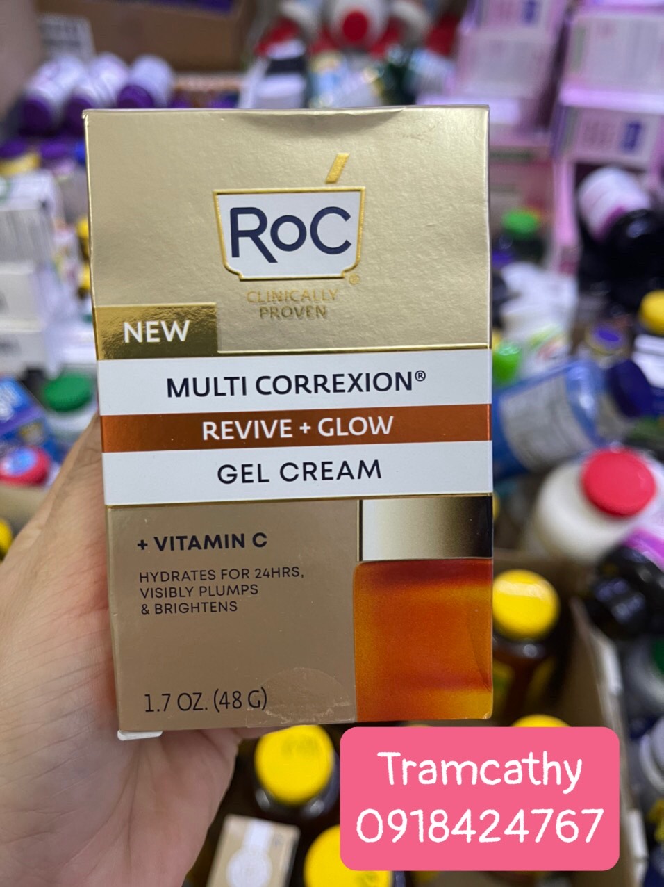 Kem dưỡng da dạng gel RoC Multi Correxion Revive + Glow 