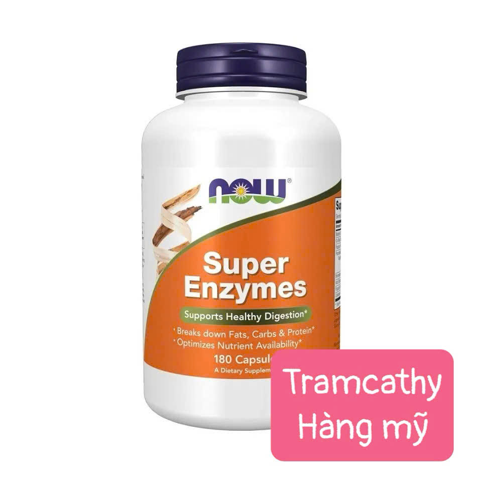 180 viên NOW Super Enzymes – Viên uống hỗ trợ tiêu hóa, giảm đầy hơi, chướng bụng