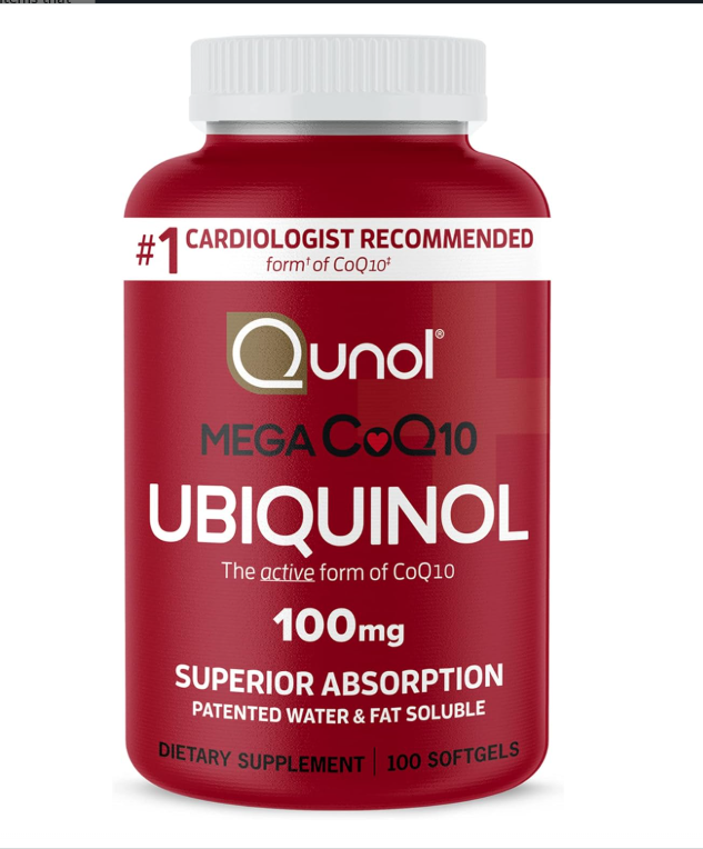 100 viên 100mg Qunol Mega CoQ10 Ubiquinol 100mg 100 viên – Hỗ trợ tim mạch, tăng năng lượng, chống o