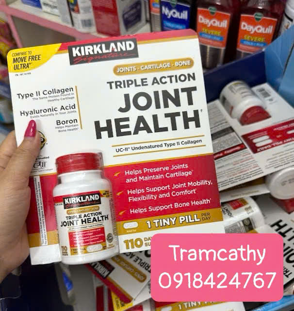 Kirkland Triple Action Joint Health – Giải Pháp Hỗ Trợ Khớp Toàn Diện Từ Mỹ