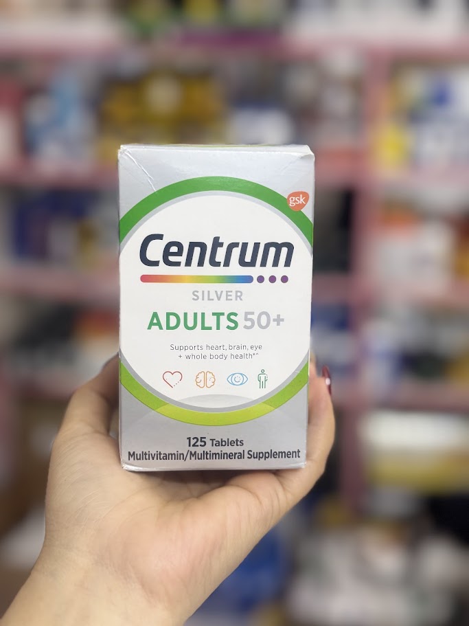 125 viên Centrum Silver Adults 50+ 125 viên – Viên vitamin tổng hợp cho ngưòi già