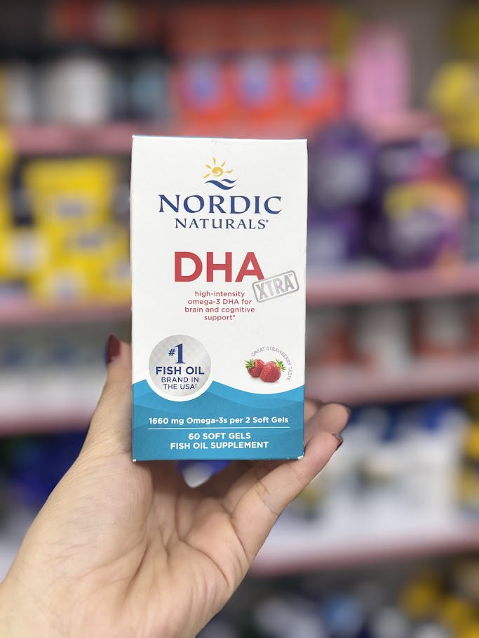 60v 1660mg Nordic Naturals DHA Xtra 60 viên – Hỗ trợ não bộ tăng cường trí nhớ với DHA hàm lượng cao