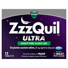 12 Viên Vicks ZzzQuil Ultra Nighttime Sleep Aid 12 viên – Hỗ trợ ngủ ngon, giảm khó ngủ ban đêm