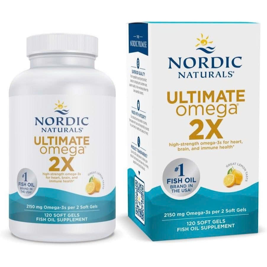 120 viên 2150 mg Nordic Naturals Ultimate Omega 2X 120 Viên – Omega 3 Hàm Lượng Cao Hỗ Trợ Tim Mạch 