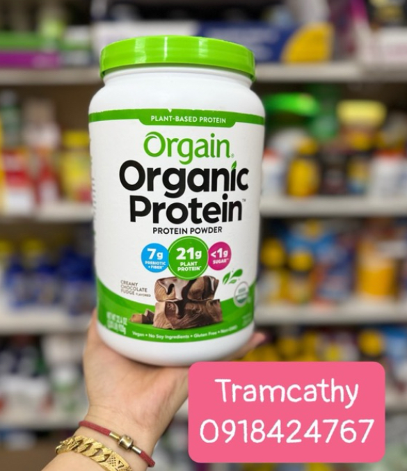 Bột Orgain Organic Protein Powder 920g giúp giảm cân tăng cơ