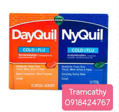 Viên uống DayQuil và NyQuil Cold & Flu 24 viên