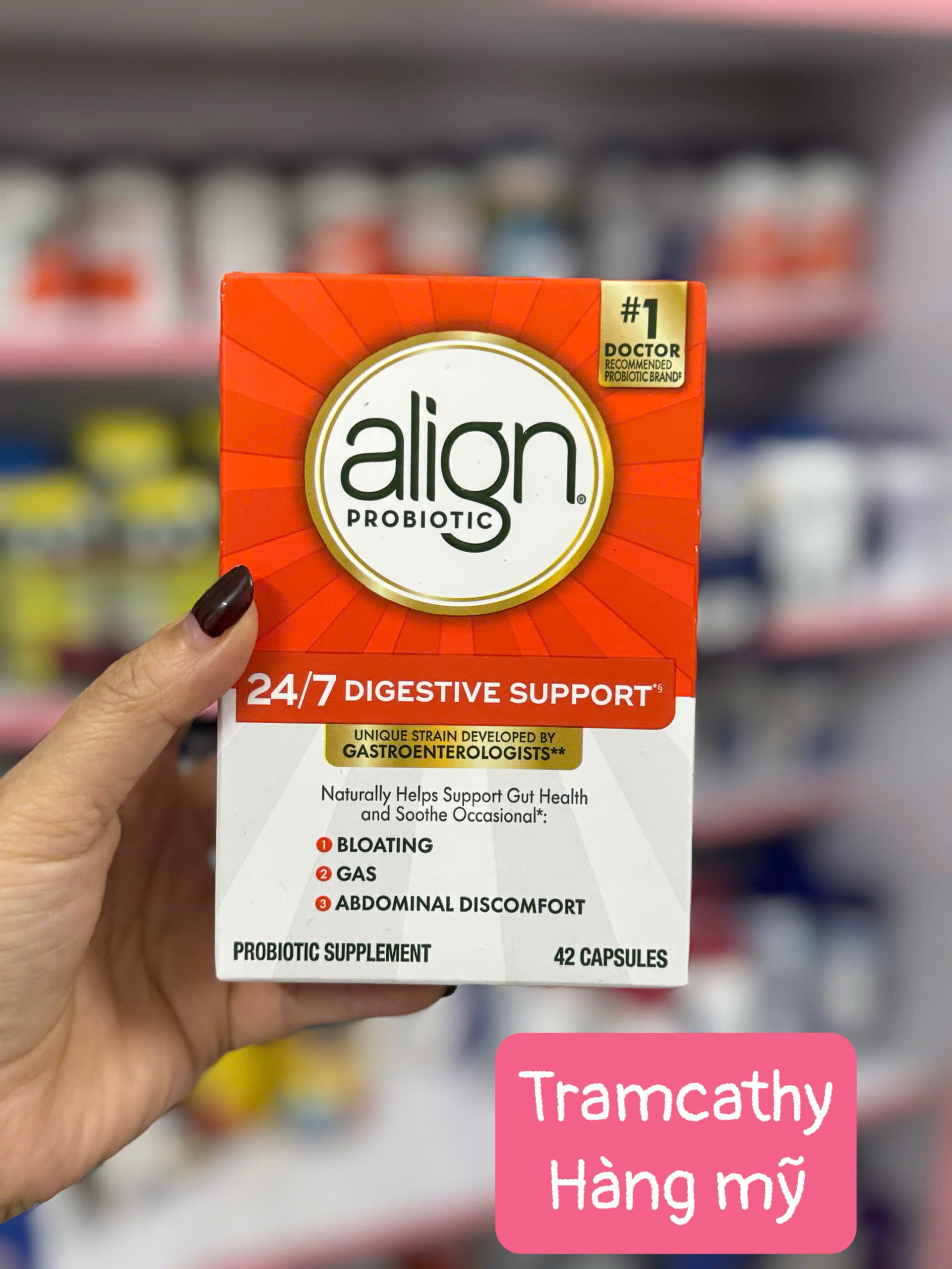 Viên uống hỗ trợ tiêu hóa Align Probiotics 42 viên -Align Probiotics, 24/7 Digestive Support