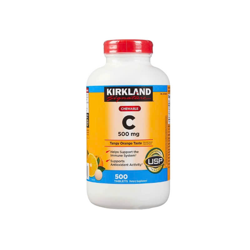 500 viên – Tăng đề kháng, chống oxy hóa – Viên ngậm Vitamin C Kirkland Signature 500mg Chewable của 