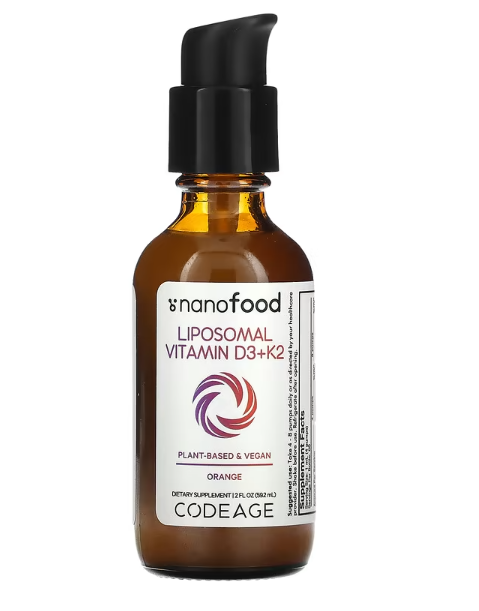 Codeage Liposomal Vitamin D3+K2 Orange dạng nưóc