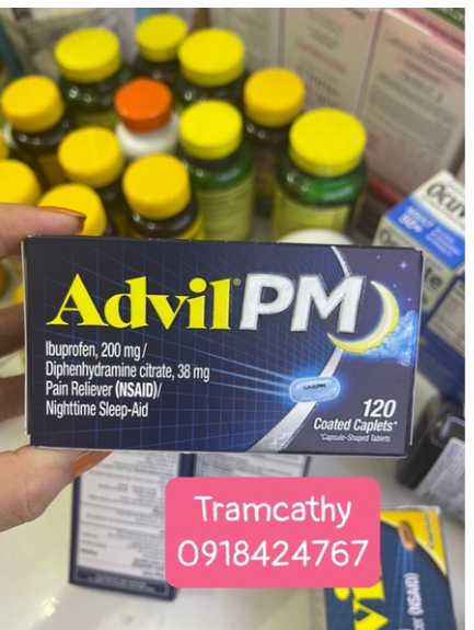 Advil pm 120 viên Ibuprofen 200mg
