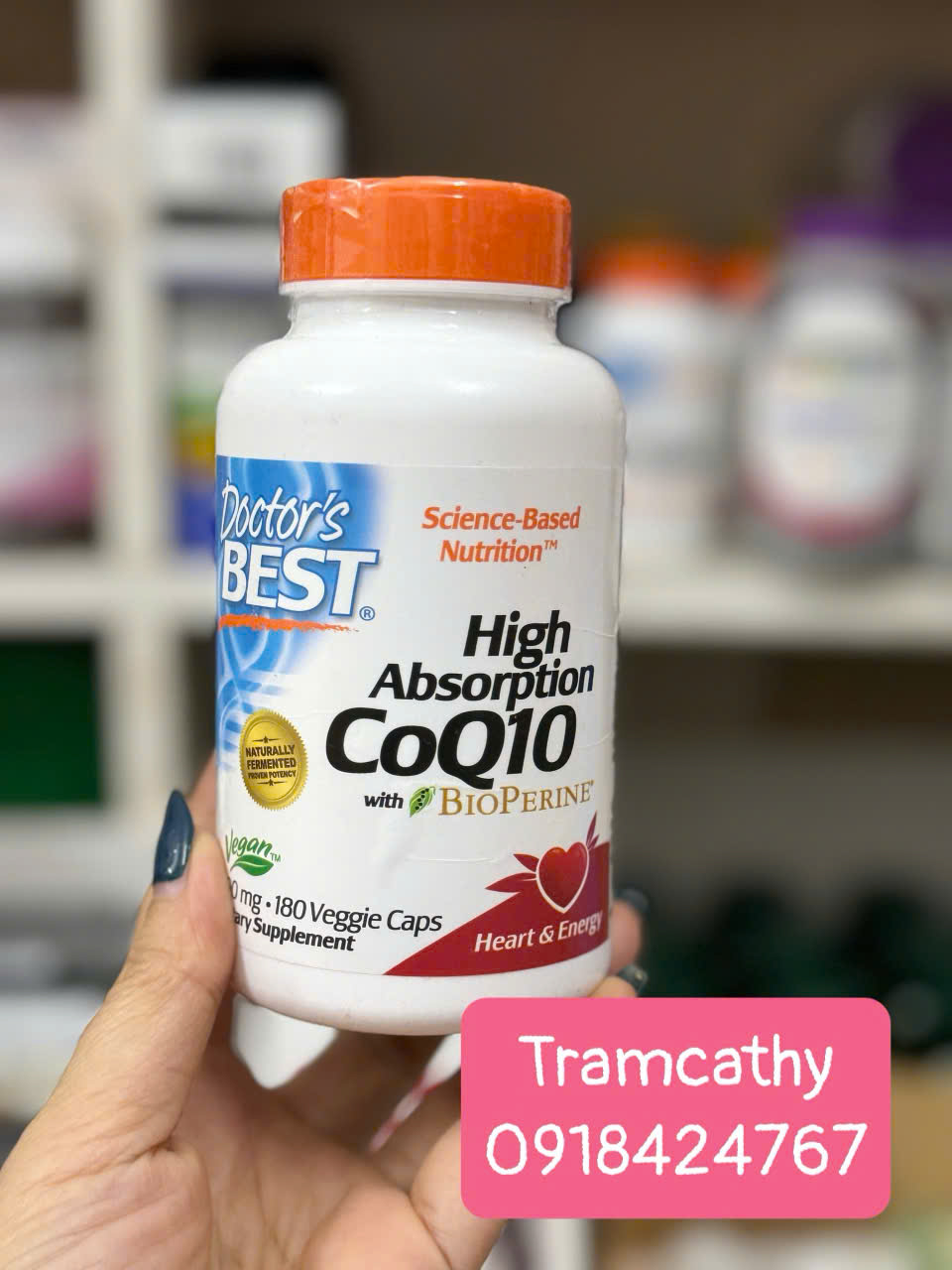 Doctors Best High Absorption CoQ10 100mg - Hỗ trợ sức khỏe tim mạch và năng lượng