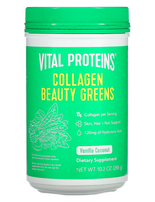 Vital Proteins Collagen Beauty Greens Vanilla Coconut 10.2 oz (288 g)