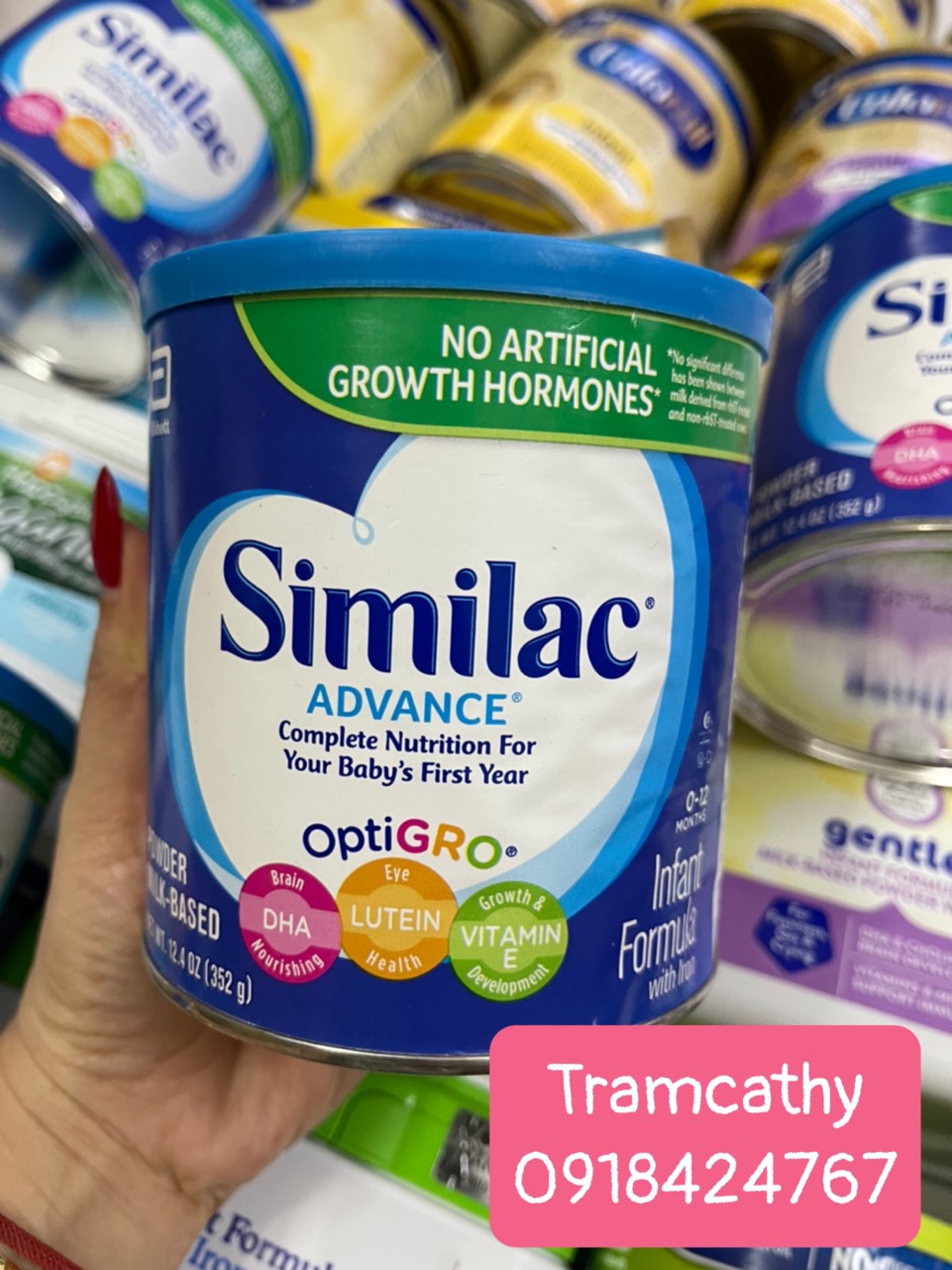 Sữa bột Similac Advance miễn dịch cho bé từ 0-12 tháng nhập Mỹ