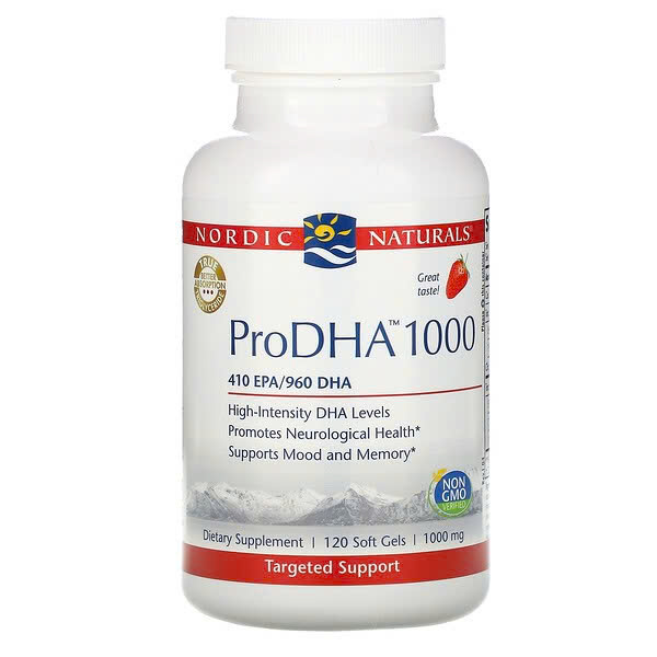 Nordic Naturals ProDHA 1000 – Dầu Cá DHA Cao Cấp Hỗ Trợ Não Bộ, Trí Nhớ Và Tinh Thần