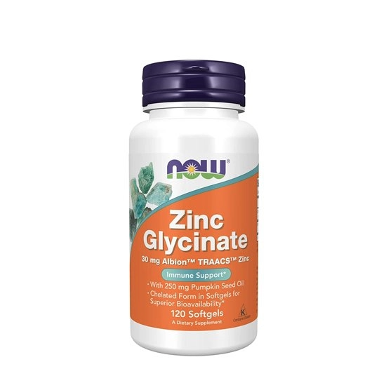 Viên uống bổ sung kẽm Now Zinc Glycinate