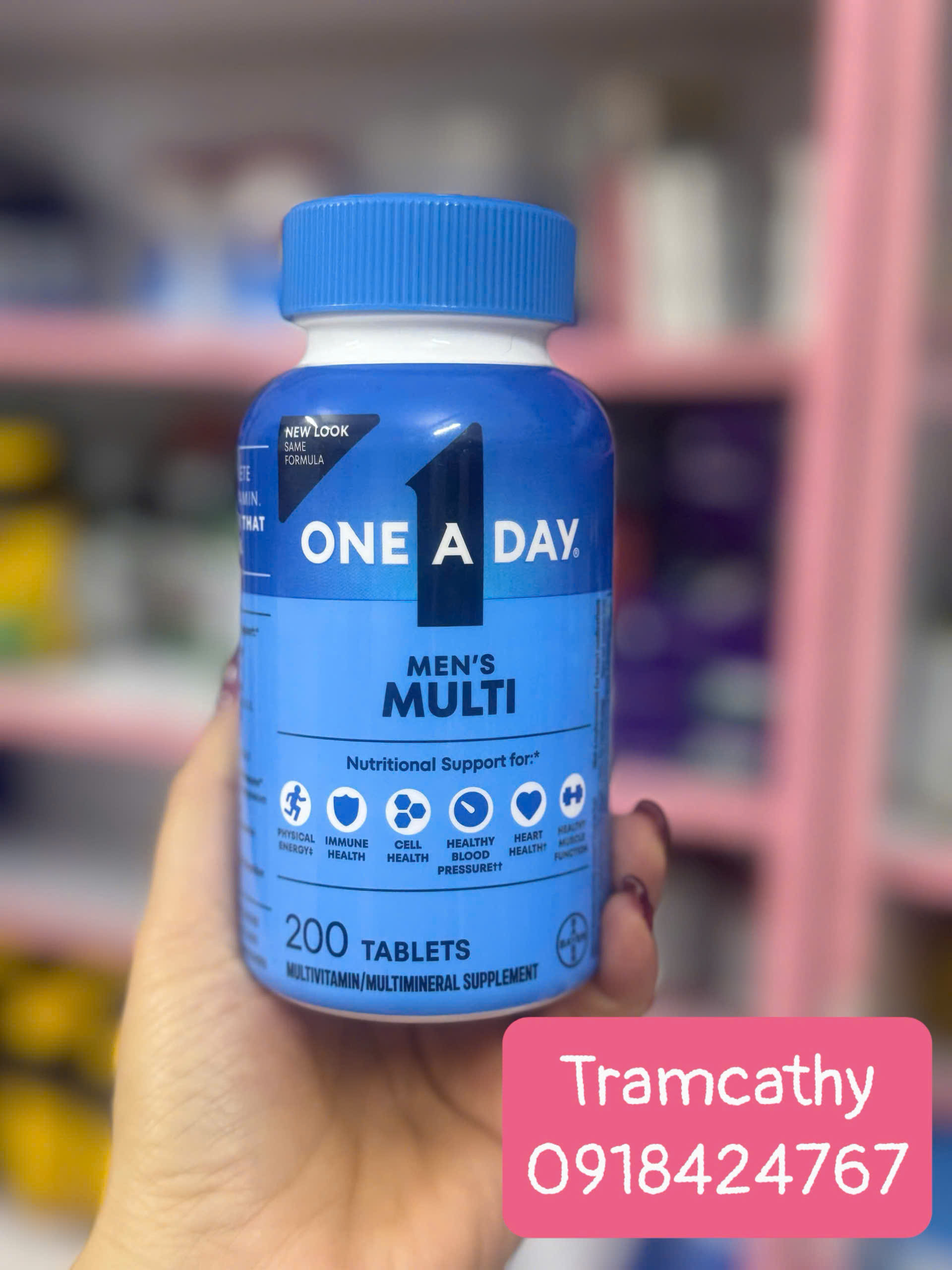 mẫu mới 200 Viên uống One A Day cho nam dưới 50 tuổi