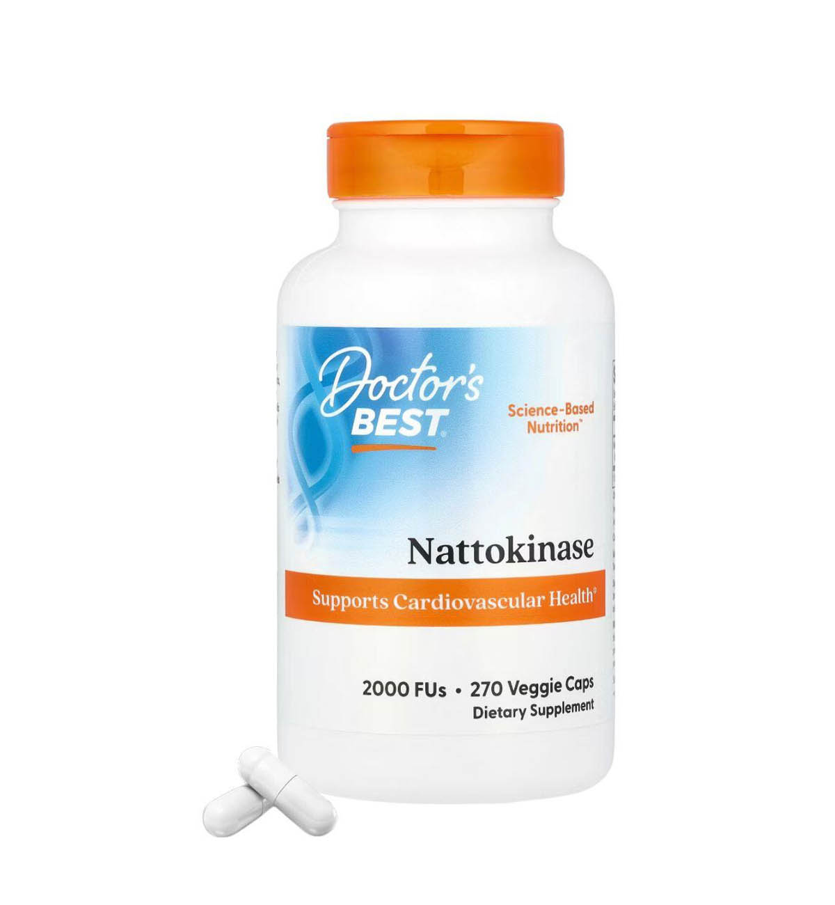 270 Viên Doctors Best Nattokinase 2000 FU 270 Viên Hỗ Trợ ngăn ngừa đột quỵ