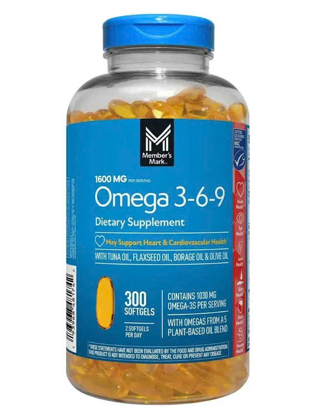 Omega 369 Mỹ -Viên uống dầu cá Omega 369 Supports Heart Health tốt cho tim mạch và não bộ