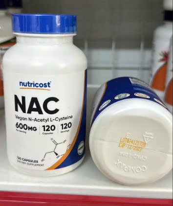 120 viên  Nutricost NAC 600mg – Hỗ trợ giải độc gan, tăng cường hệ miễn dịch, bảo vệ phổi