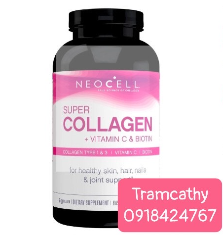 Neocell Super Collagen +C +Biotin 360 Viên Của Mỹ