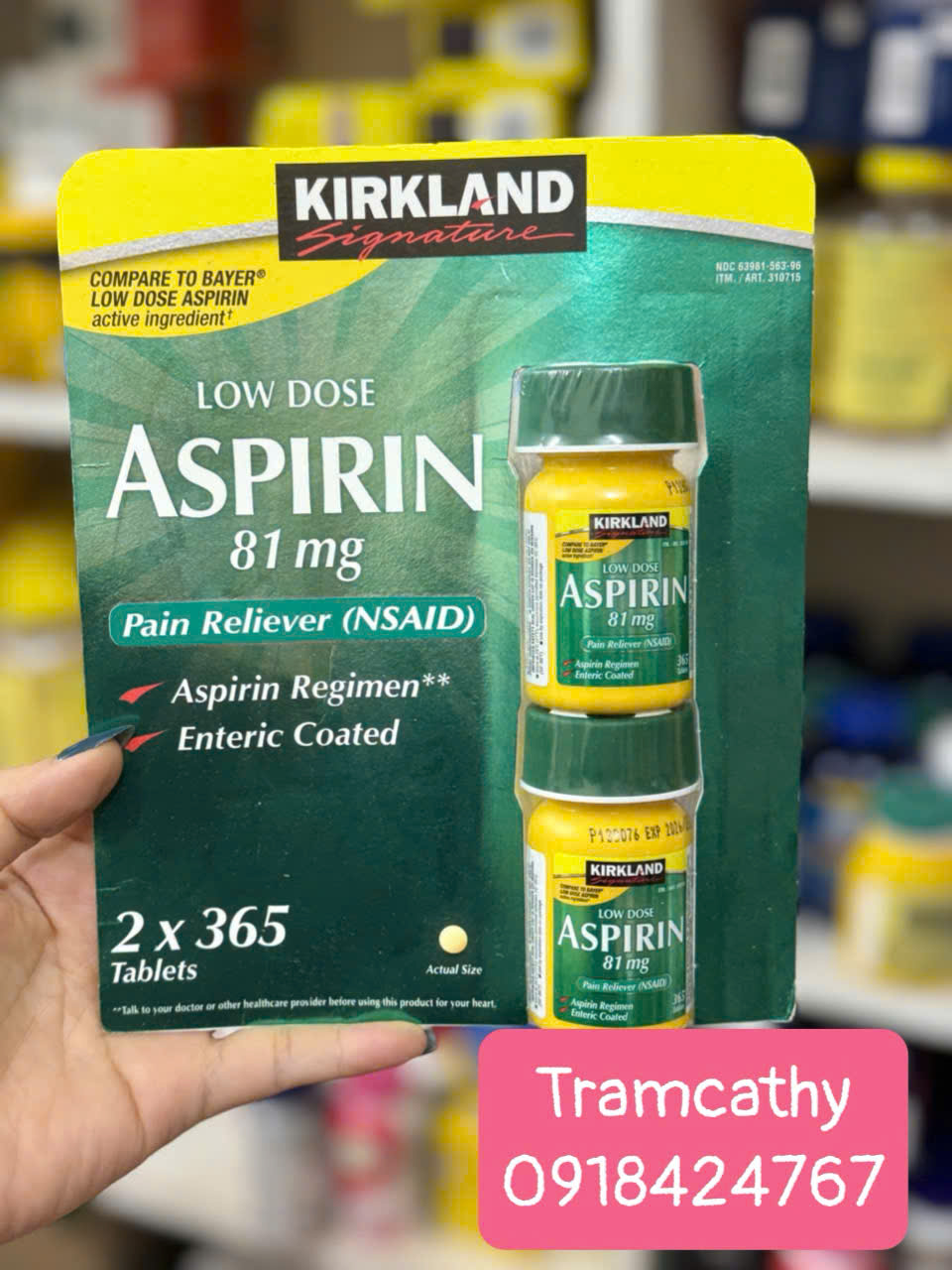 Kirkland Signature Low Dose Aspirin 81 mg - Giải pháp hỗ trợ sức khỏe tim mạch