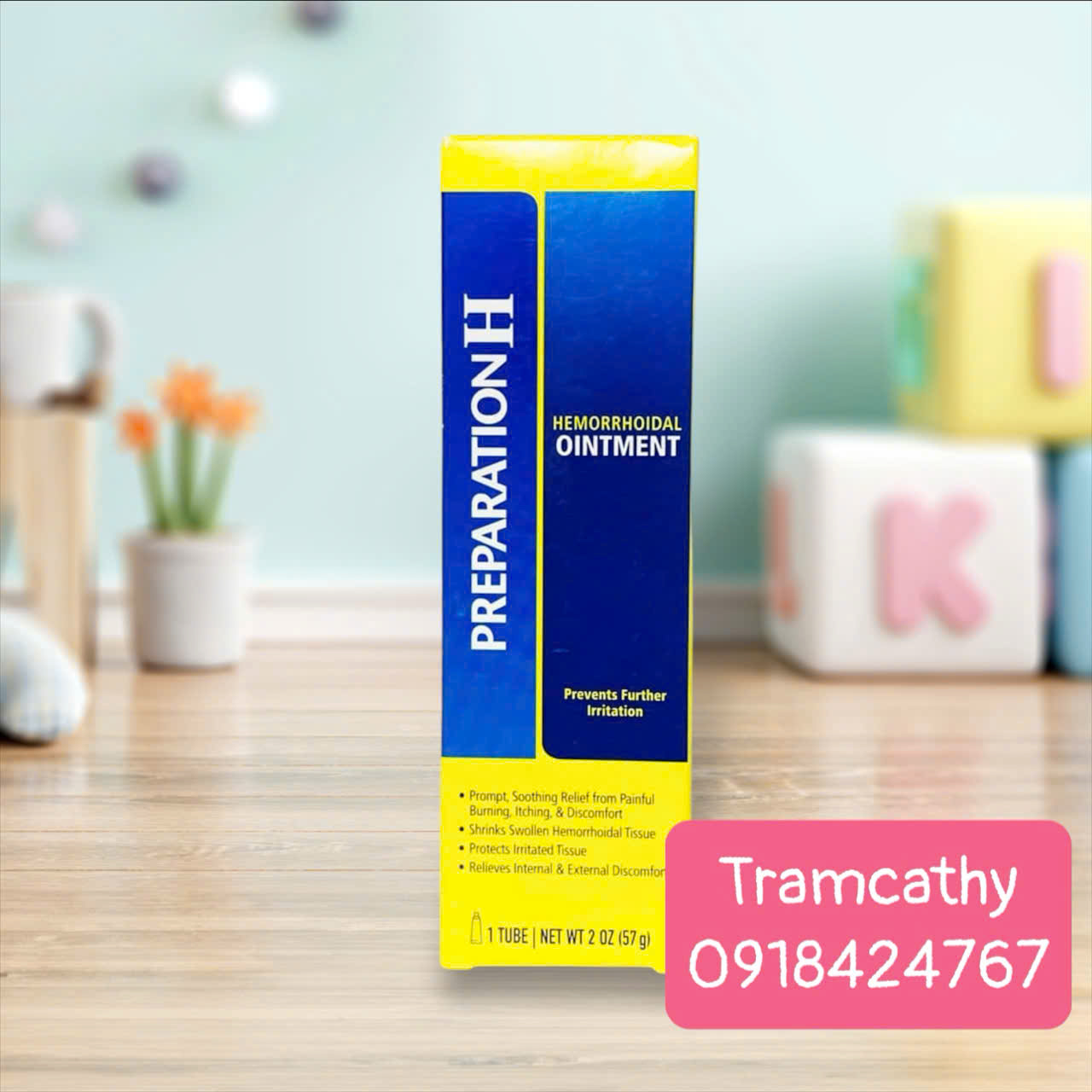 Kem bôi trĩ mỹ Preparation H - Giải Pháp Hiệu Quả Cho Bệnh Trĩ