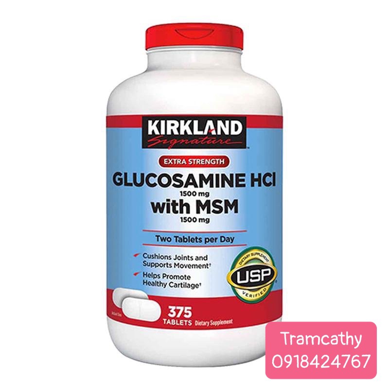Thuốc Bổ Xương Khớp Kirkland Glucosamine HCL 1500mg.