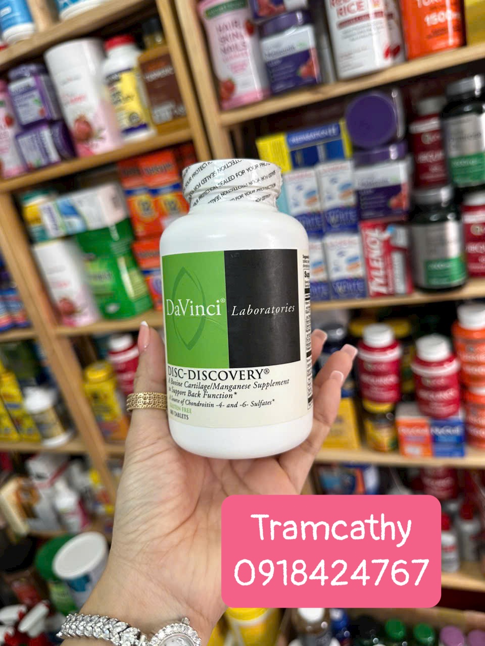 DaVinci Disc-Discovery 180 viên – Hỗ trợ thoái hóa cột sống, thoát vị đĩa đệm và đau lưng