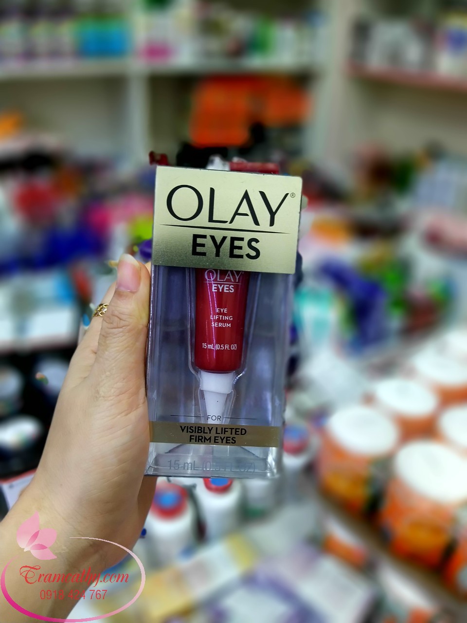 Serum dưỡng loại bỏ mỡ và giảm thâm quầng vùng da mắt Olay Eye Lifting Serum for Visibly Lifted Firm