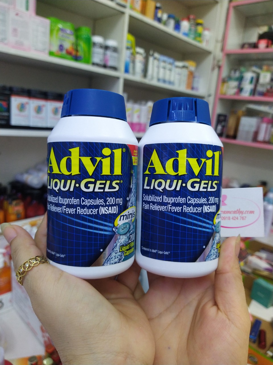 hực phẩm chức năng Thuốc giảm đau hạ sốt Advil Liqui Gel Minis 200 viên