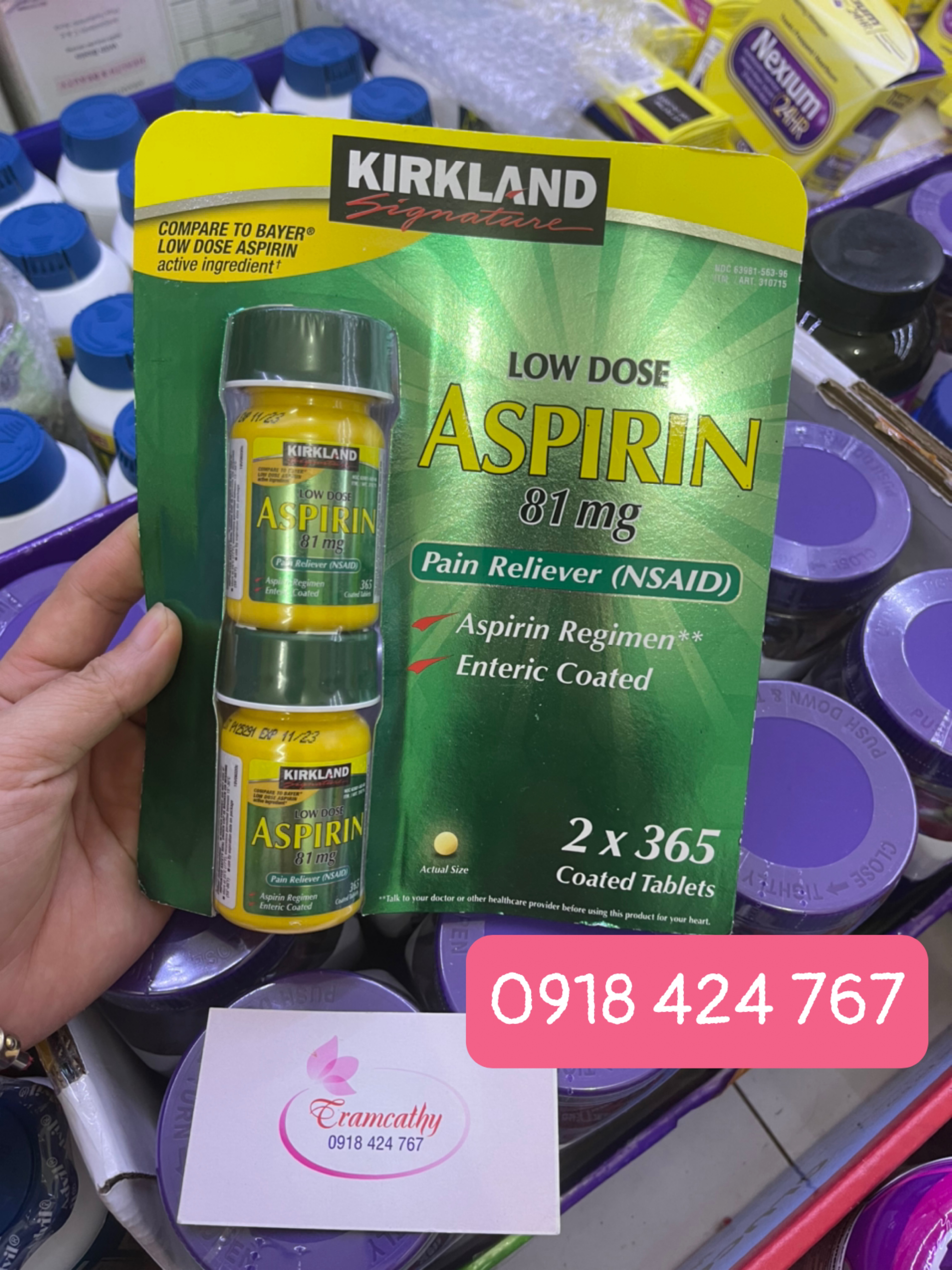  Aspirin 81mg 365 viên